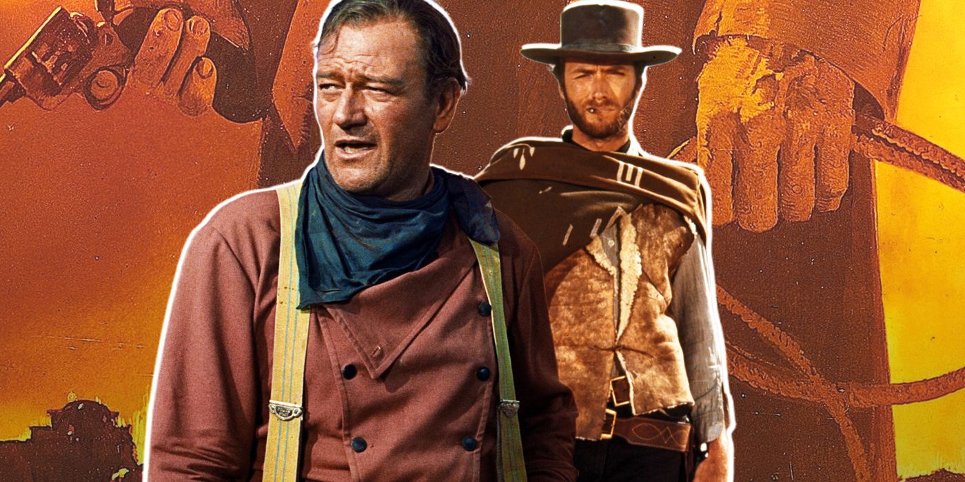 John Wayne y Clint Eastwood