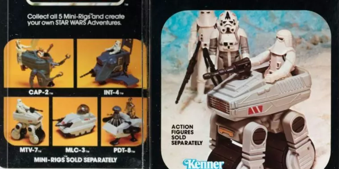 A imagem mostra Kenner Star Wars MTV Mini Rig de 7 polegadas.