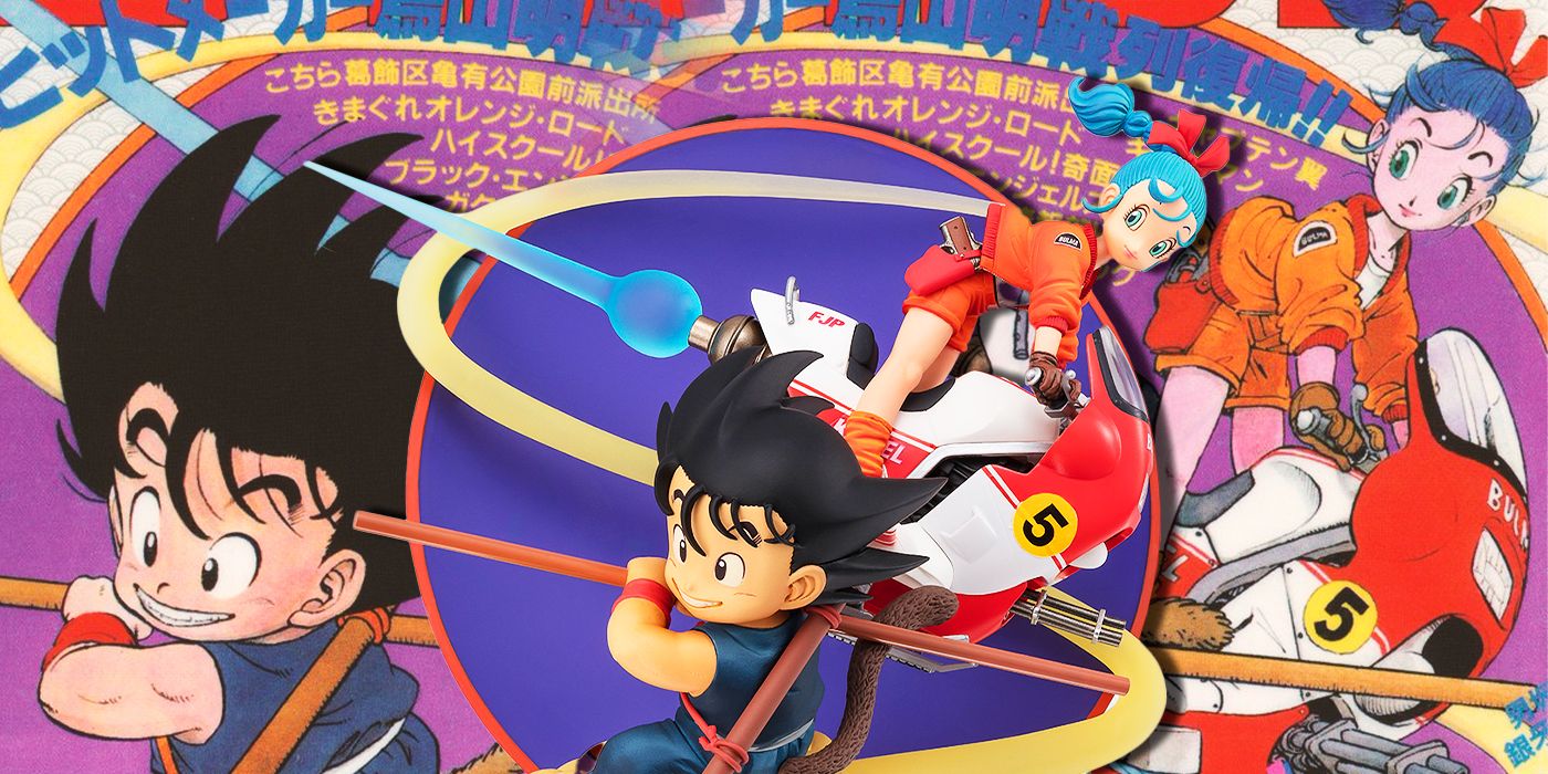 Figura de Kid Goku e Bulma Dragon Ball