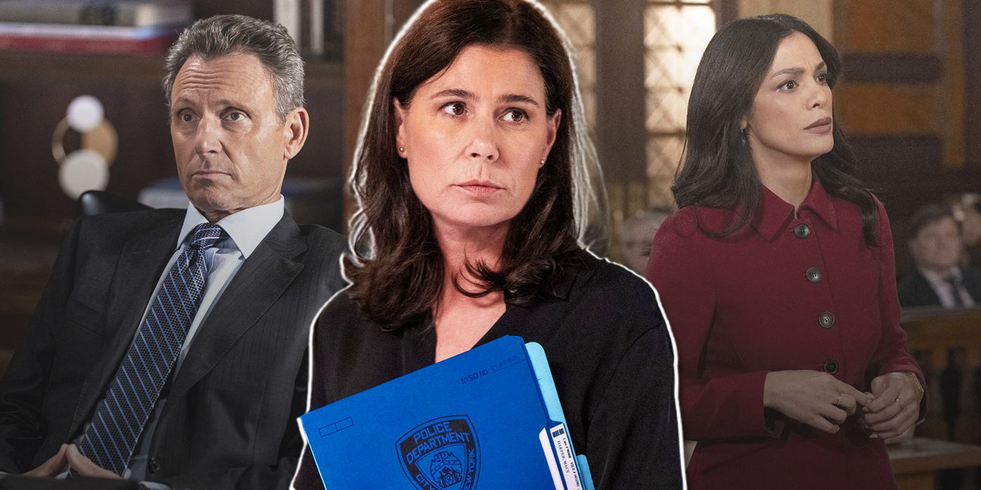 Baxter (Tony Goldwyn), Brady (Maura Tierney) y Samantha (Odelya Halevi) de la temporada 24 de Ley y orden