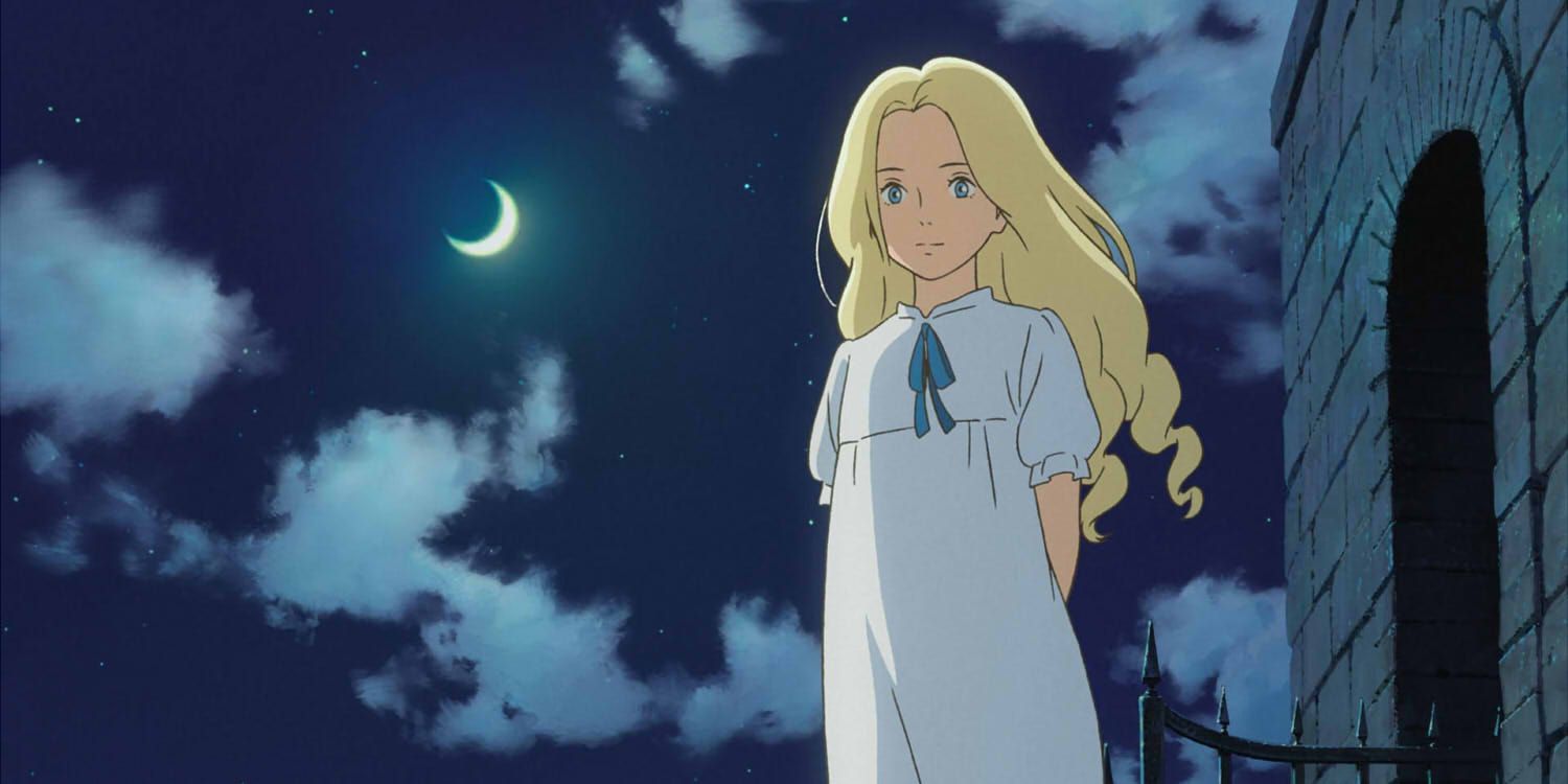 Marnie stands in the moonlight in When Marnie Was There