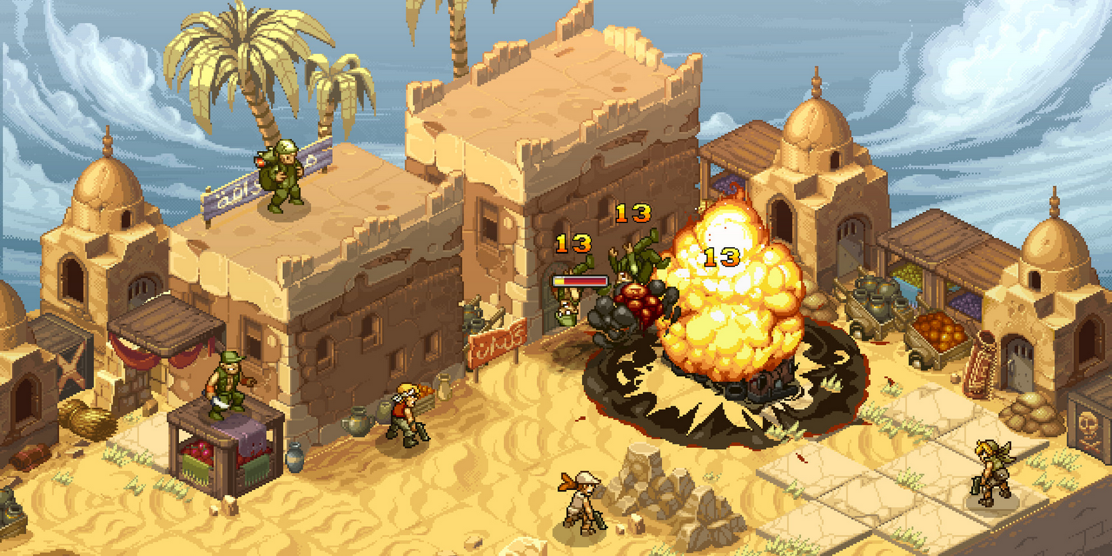 Metal Slug Tactics redefine la acción clásica Run N' Gun en una estrategia Roguelite