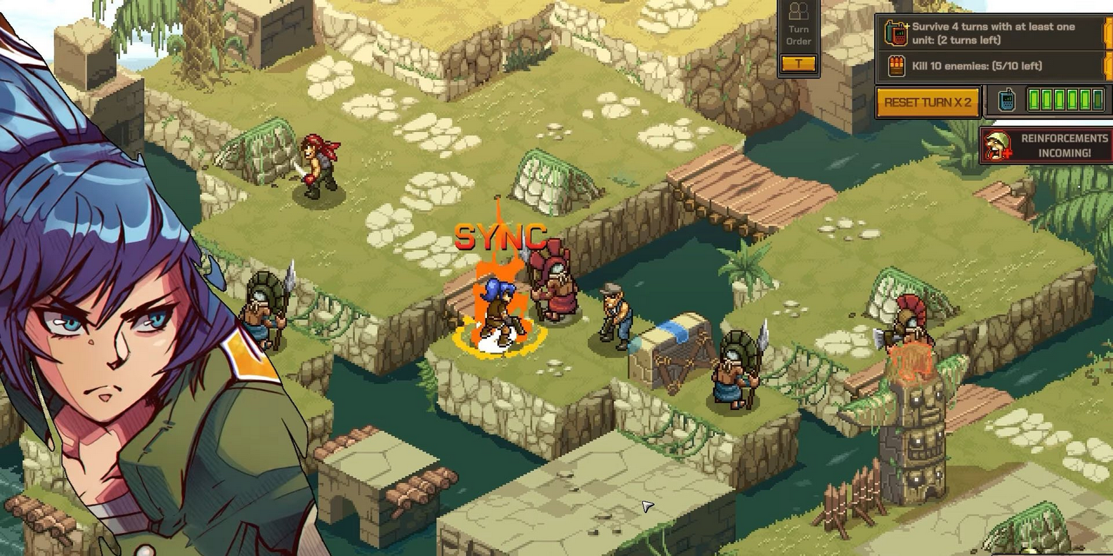 Metal Slug Tactics redefine la acción clásica Run N' Gun en una estrategia Roguelite