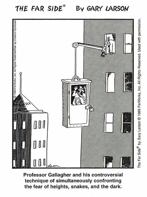 Los 10 mejores cómics de The Far Side sobre el miedo, clasificados