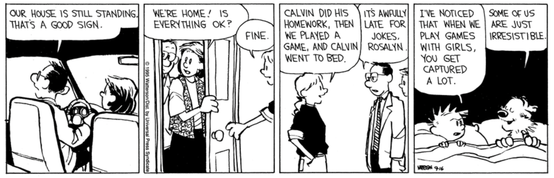 Los 10 mejores cómics de Calvin y Hobbes con Rosalyn, clasificados