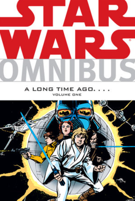 A imagem mostra a capa do Star Wars Omnibus A Long Time Atrás. . . Vol. 1