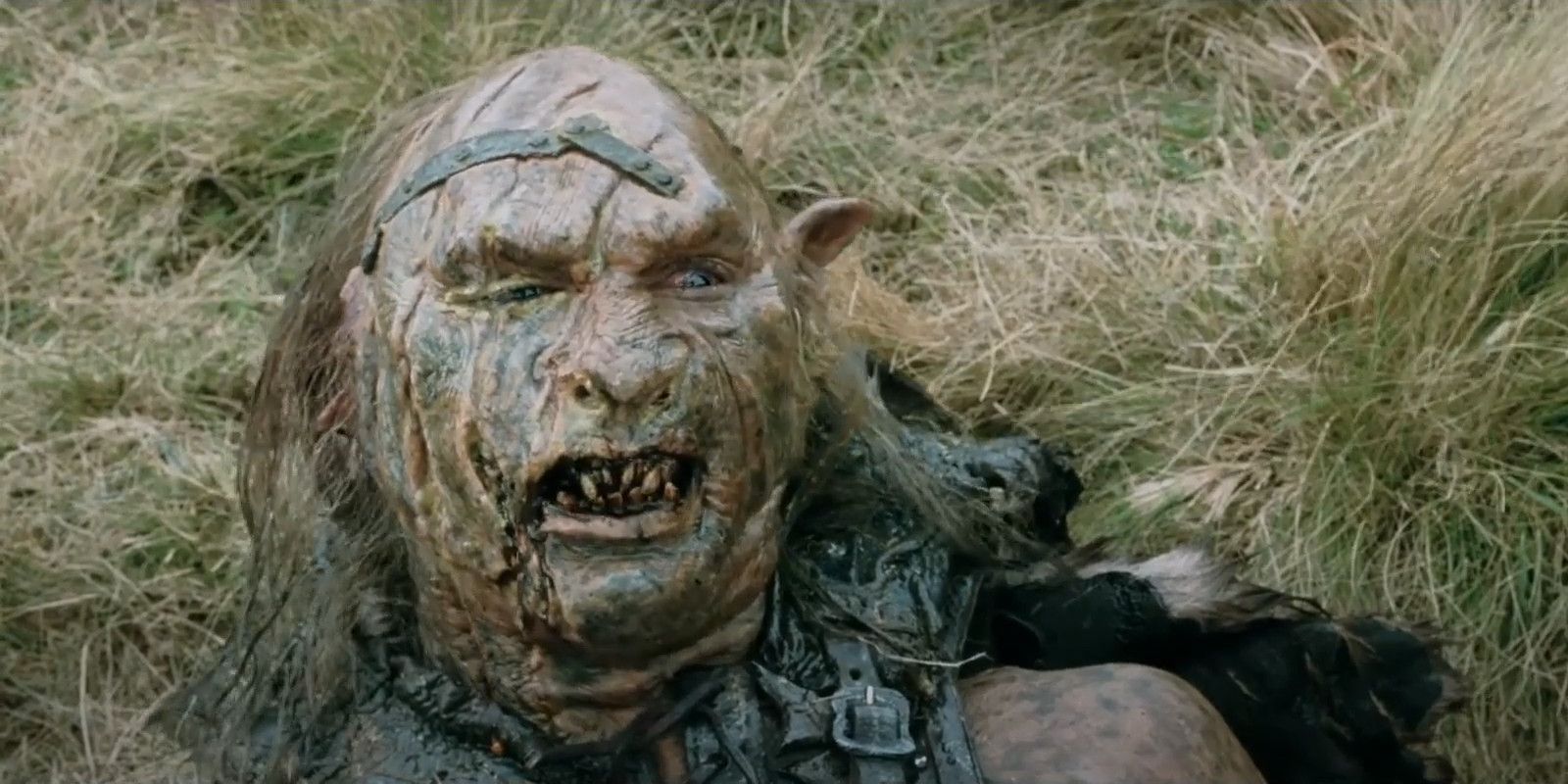 Sharku dying in The Lord of the Rings: The Two Towers