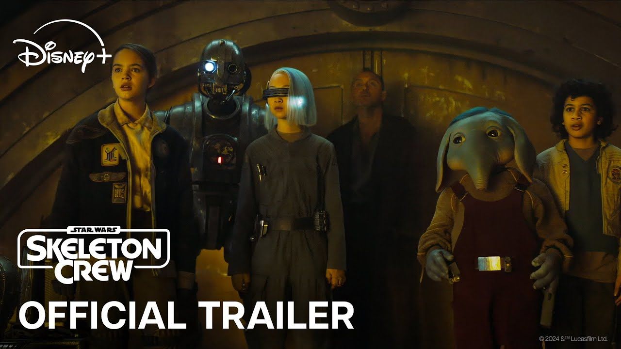 The thumbnail for the Skeleton Crew Official Trailer.