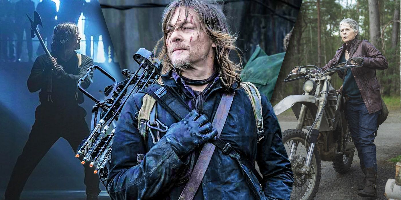 Split image of Daryl Dixon