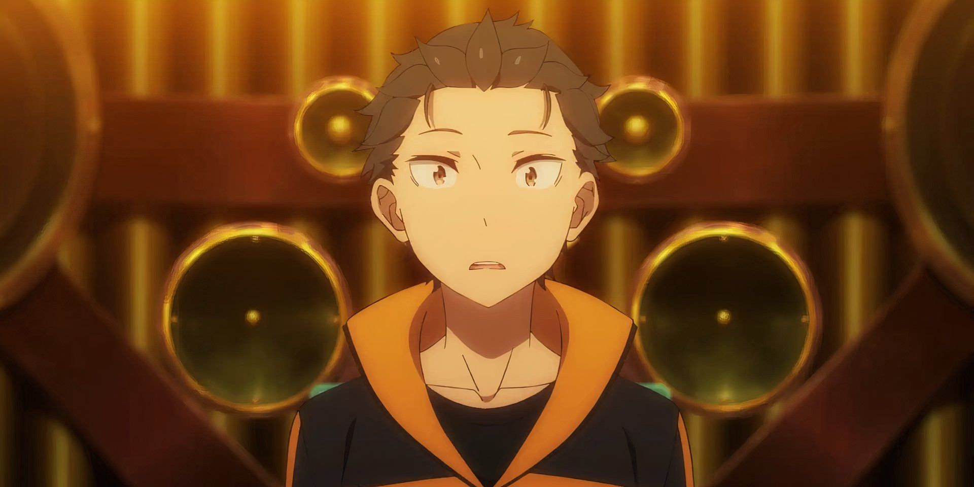 Subaru Natsuki looks surprised in Re Zero Season 3 Episode 7