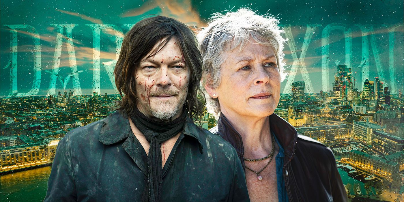 The Walking Dead' Daryl Dixon and Carol with UK background