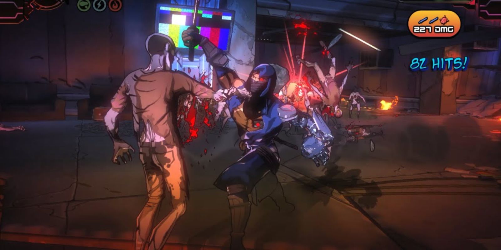 Yaiba Ninja Gaiden Z Battle between Yaiba and zombie