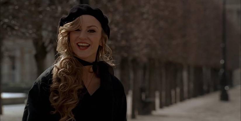 Adriana appearing in Paris in Carmela's dream in The Sopranos