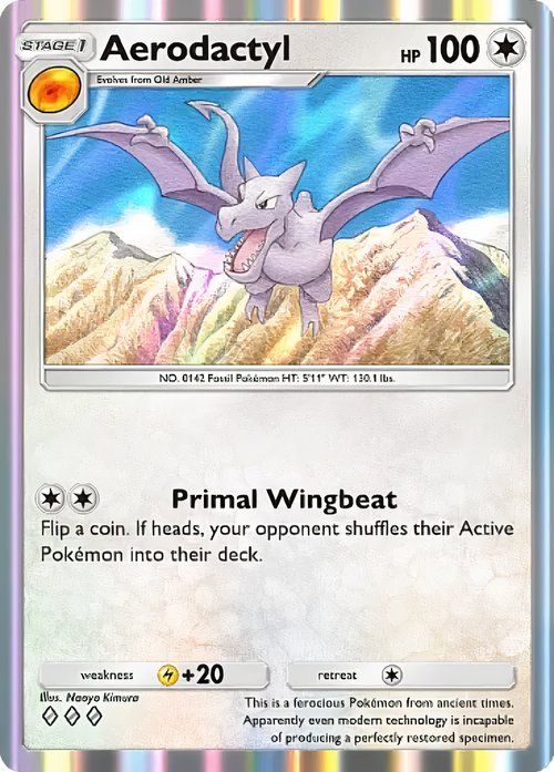 Aerodactyl card in Pokemon TCG Pocket