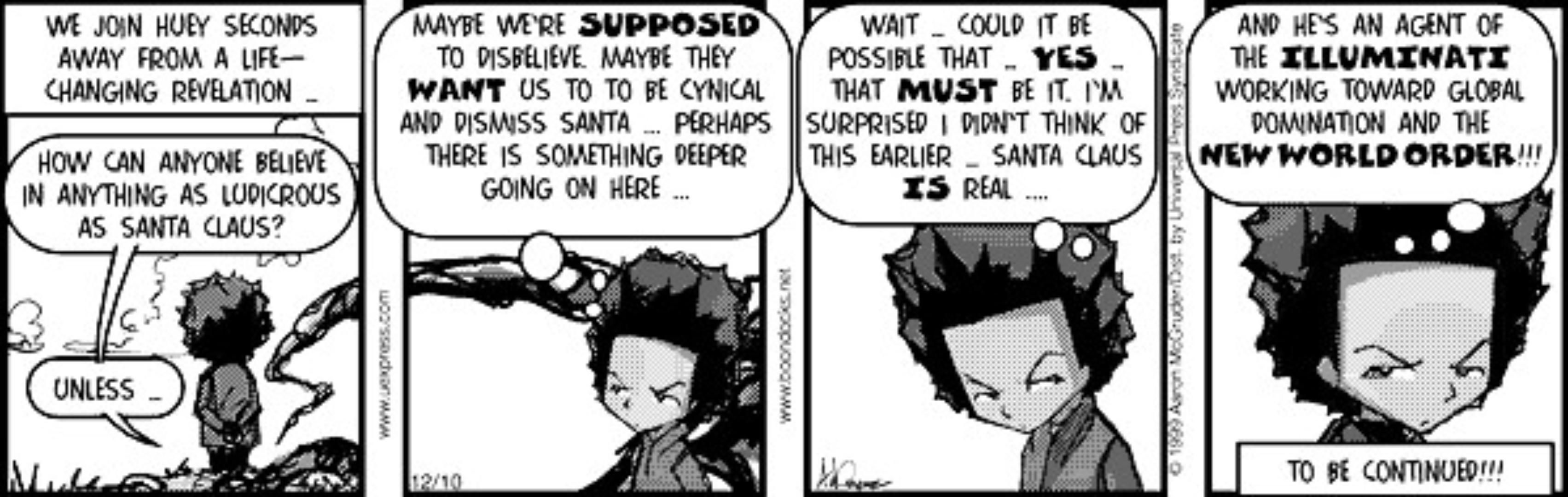 Huey comes to a conclusion about Santa