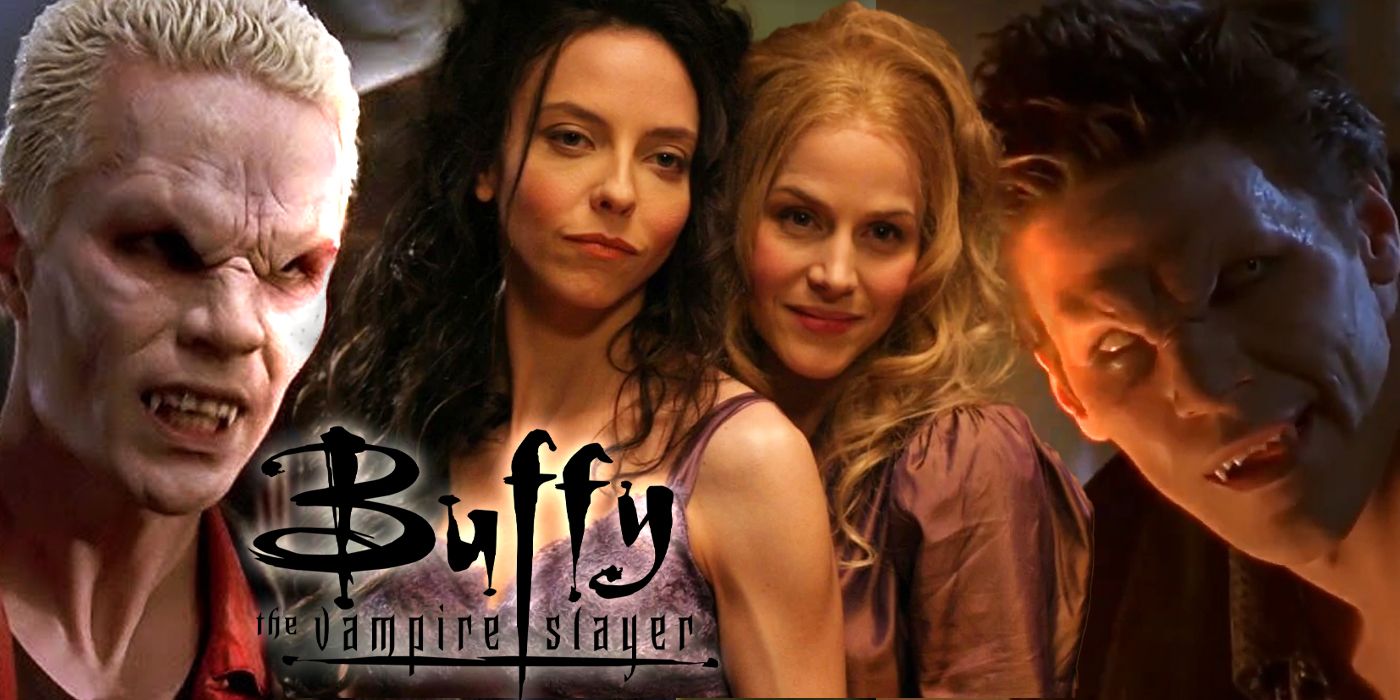 Buffy the Vampire Slayer collage with Spike, Drusilla, Darla and Angelus