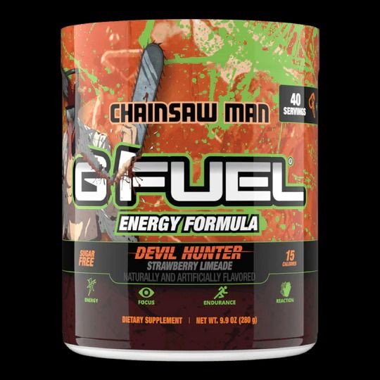 Chainsaw Man & G Fuel Reveal New Collaboration for Energy Drink Fans With 'Gory' Strawberry Limeade