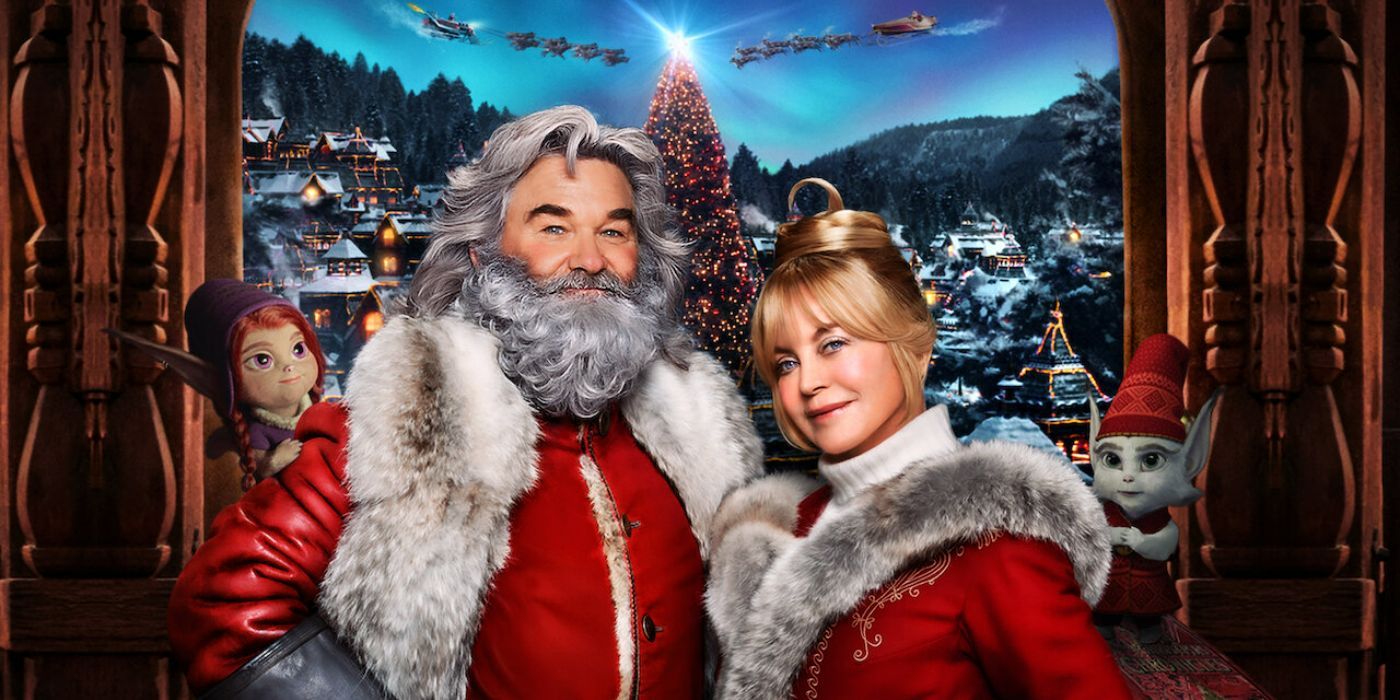 Kurt Russell y Goldie Hawn como Santa y la Sra. Claus en The Christmas Chronicles 2