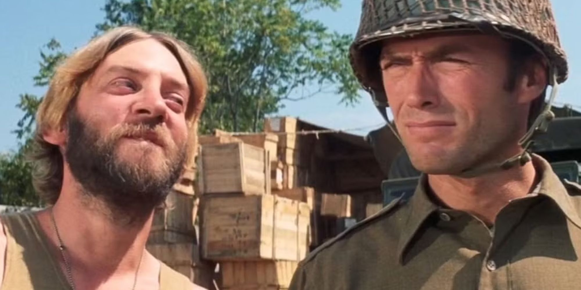 Donald Sutherland e Clint Eastwood em Os Heróis de Kelly