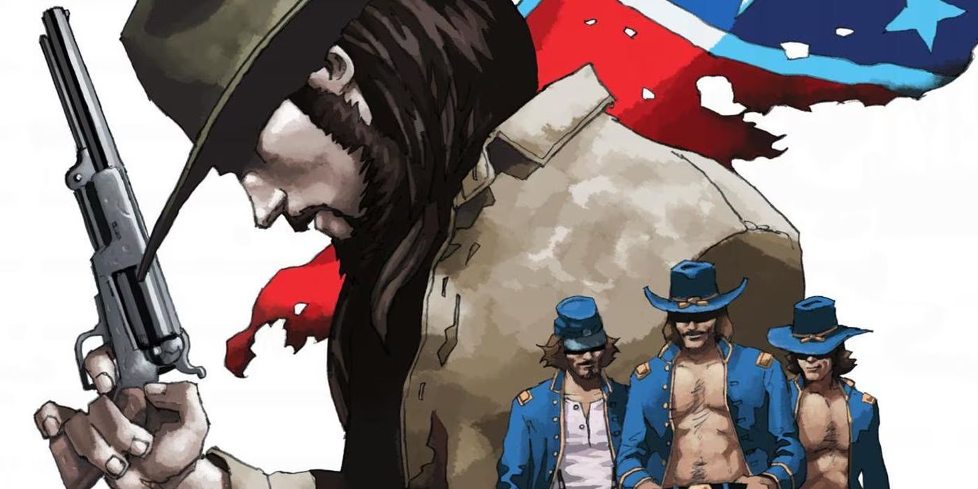 Cowboys and Confederate soldiers from Vertigo's Loveless