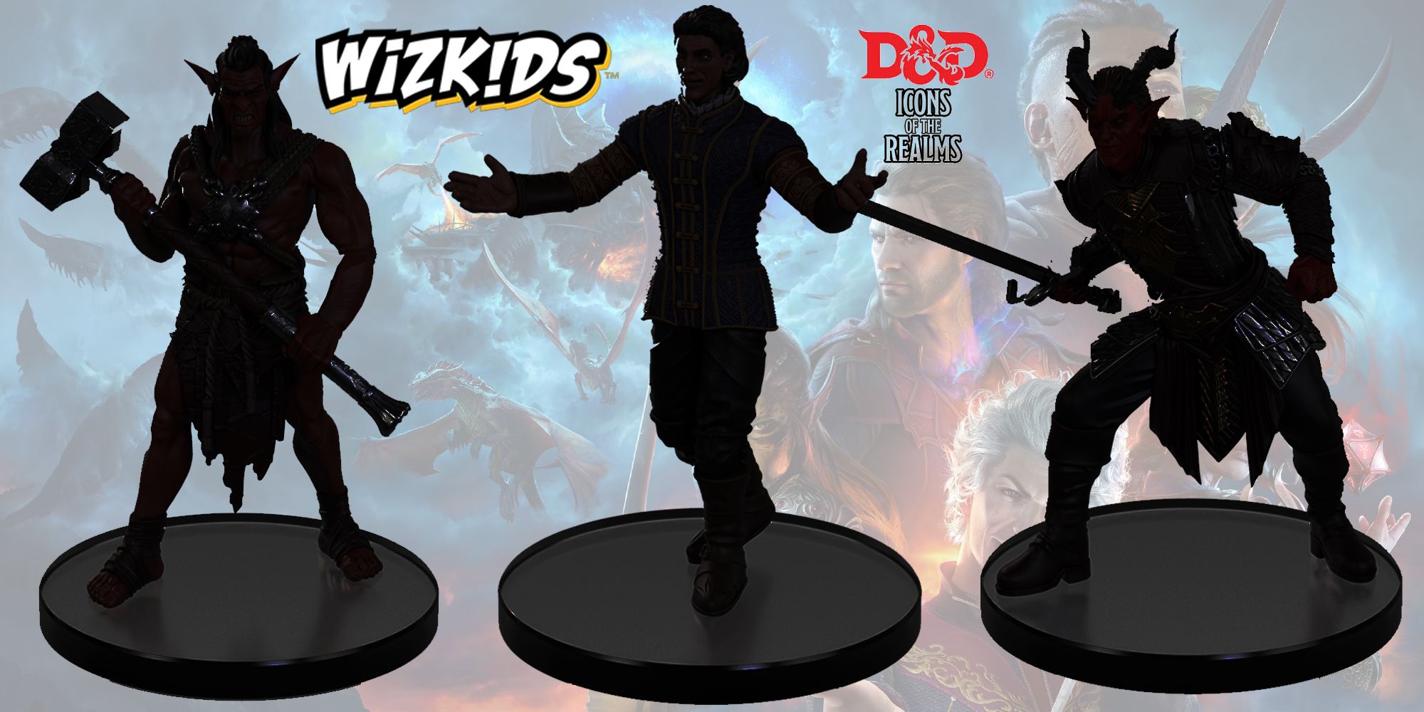 Эксклюзивное представление WizKids: еще три знаковых мини-игры присоединяются к D&D Icons of the Realm: Adventures from Baldur's Gate