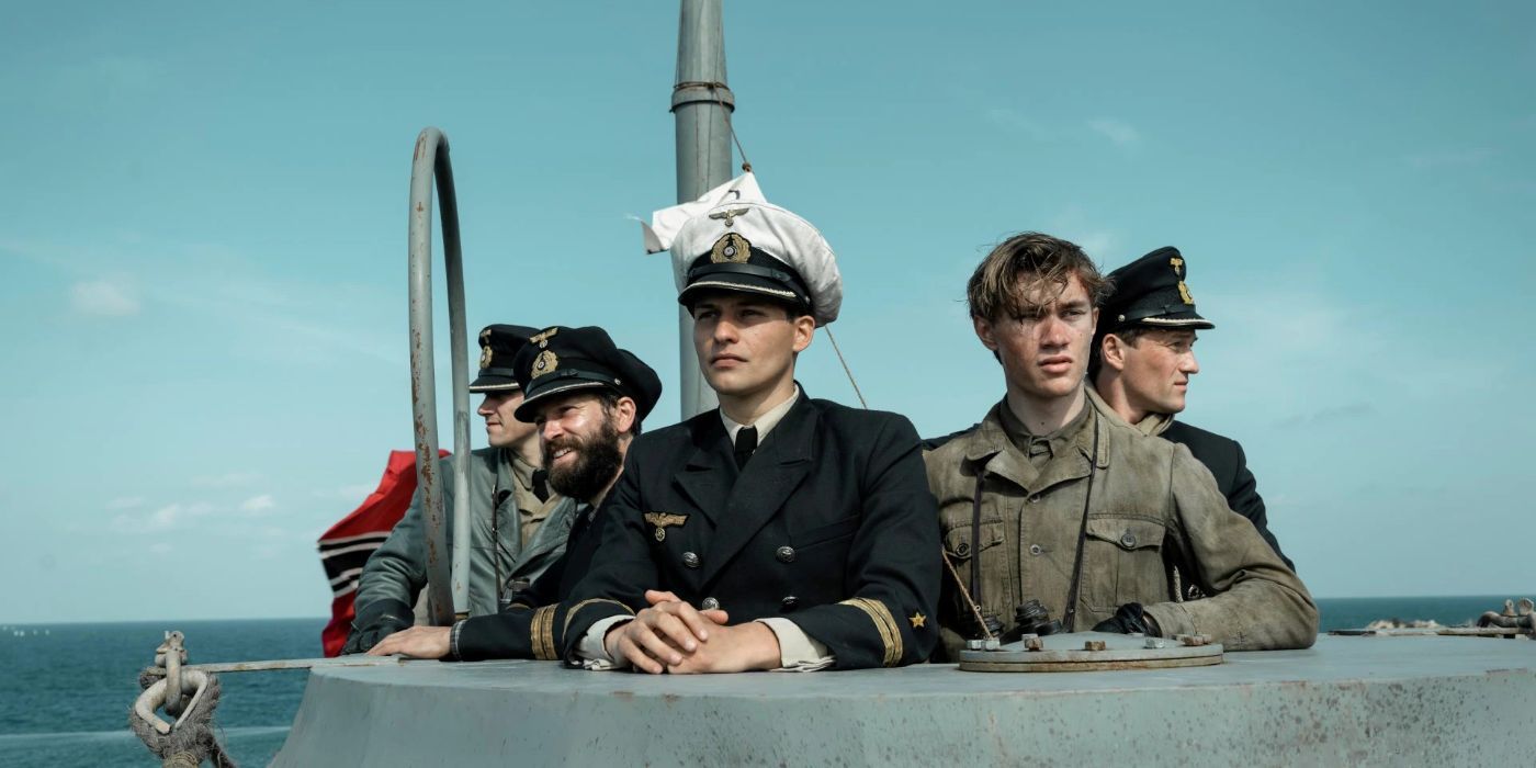 German soldiers on a ship in Das Boot