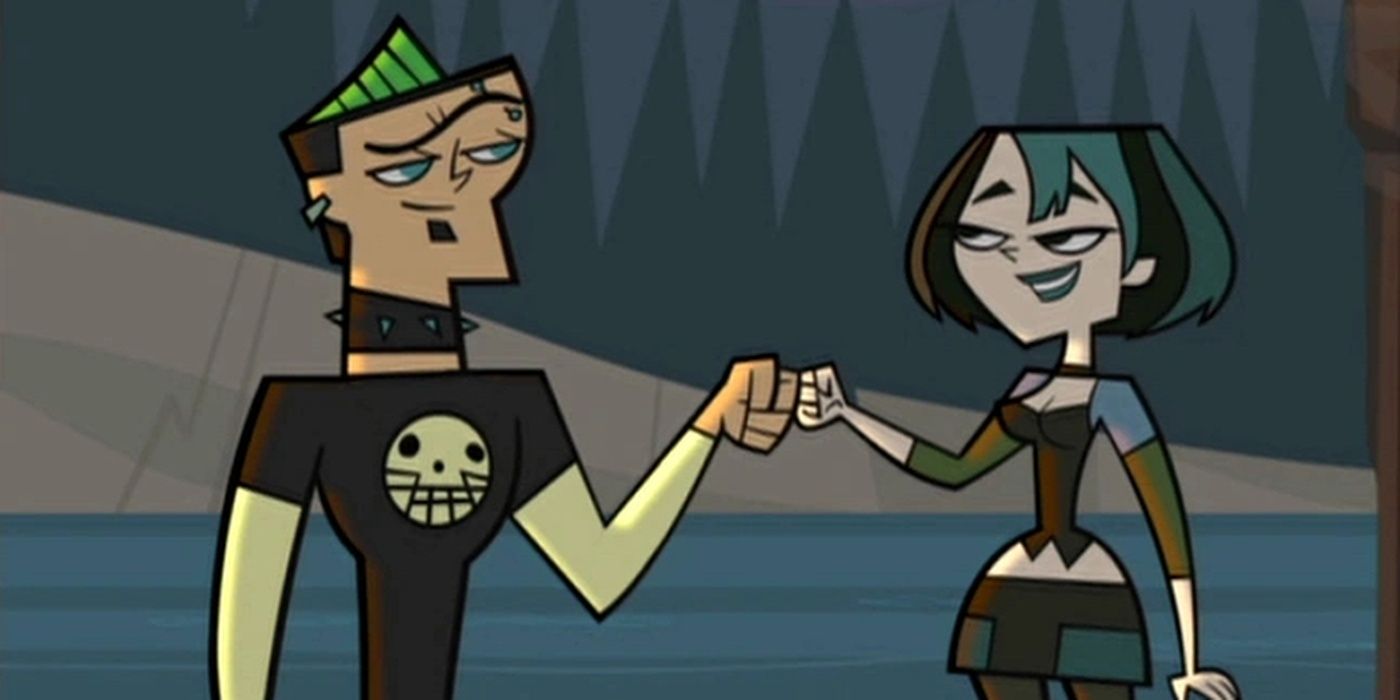 Gwen y Duncan en Total Drama Island