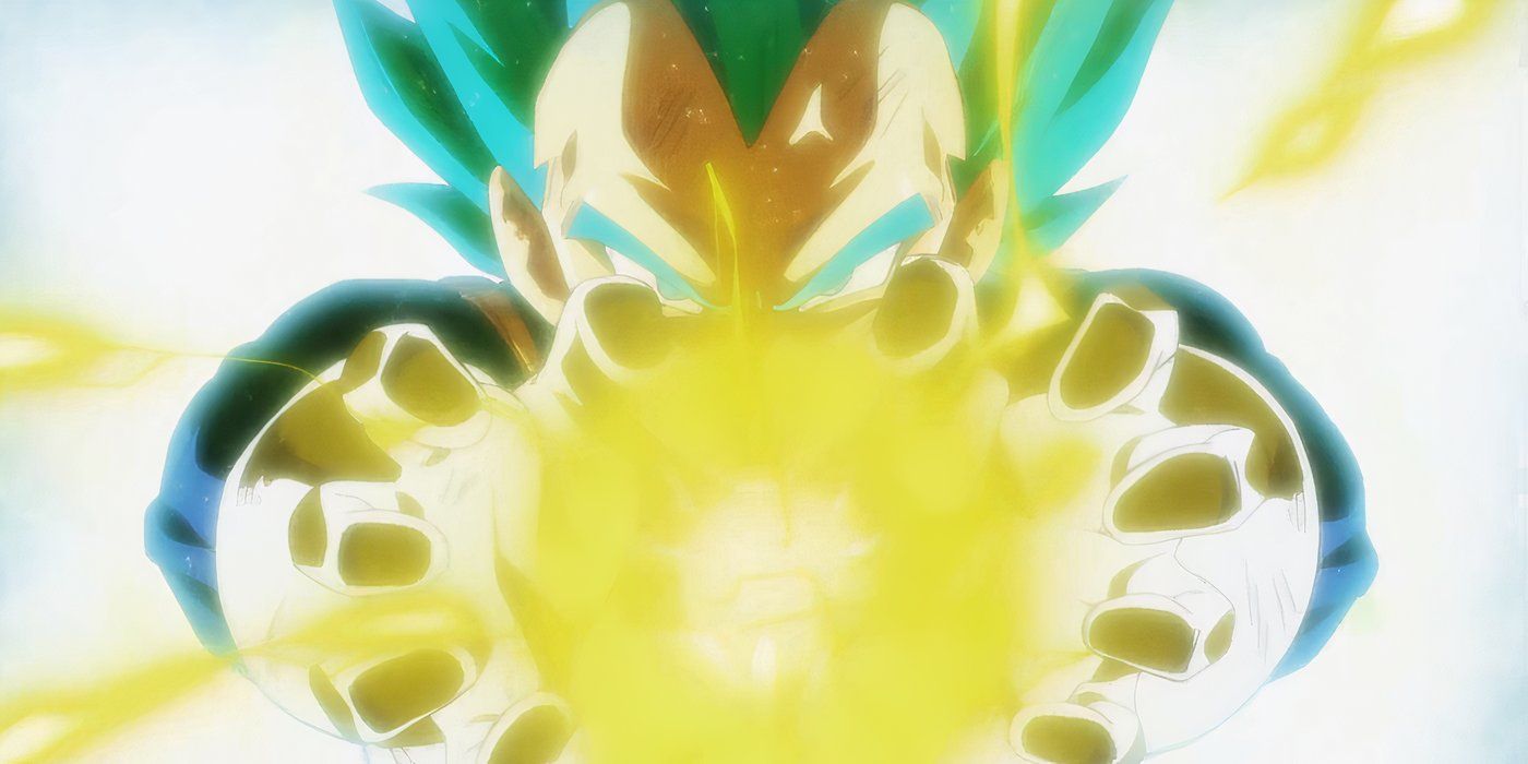 Vegeta lança seu Flash Final Full Charge em Dragon Ball Super.