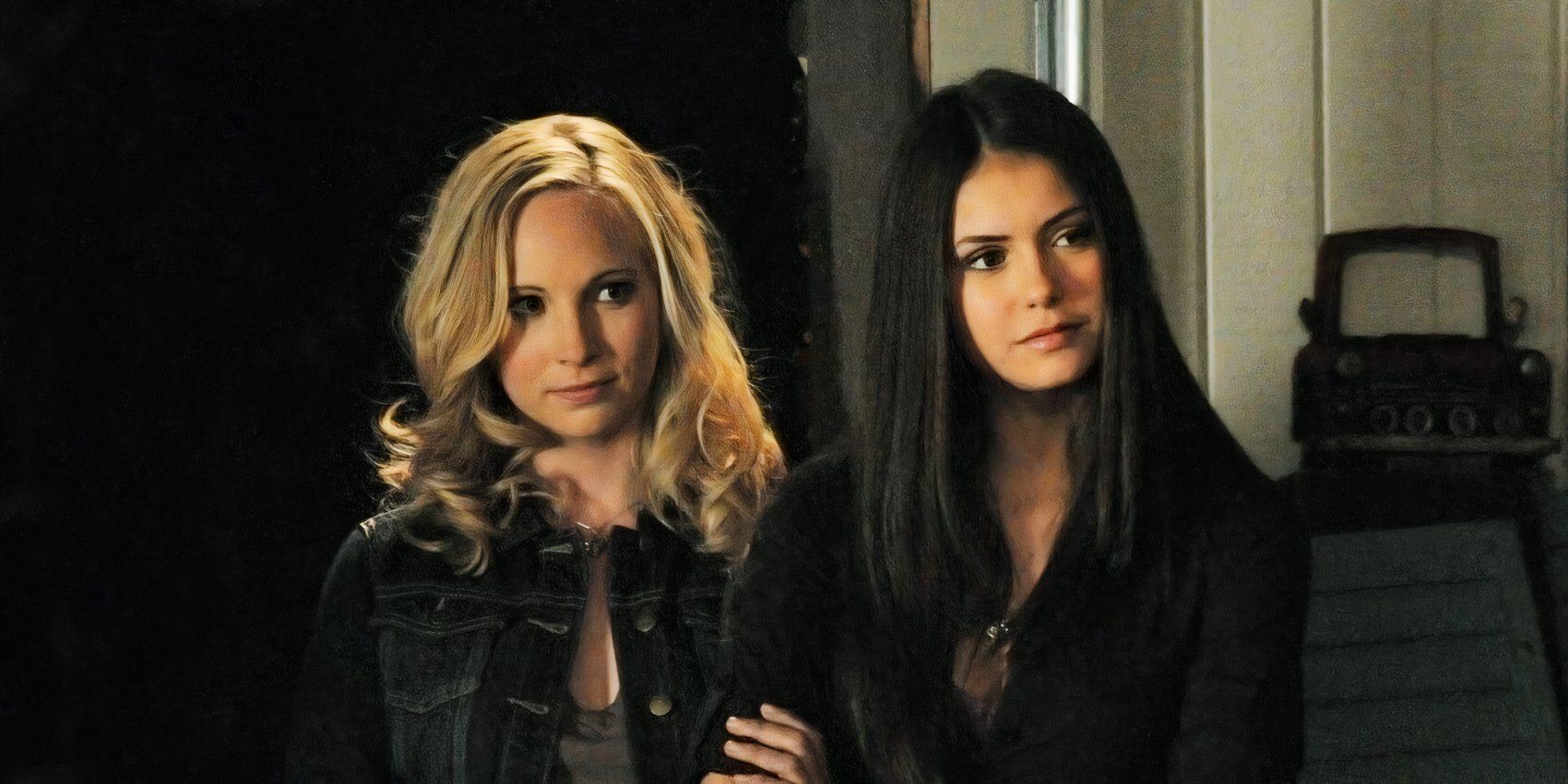 TVD's Elena & Caroline Reunite as Candice King Saves Nina Dobrev From Stage Malfunction