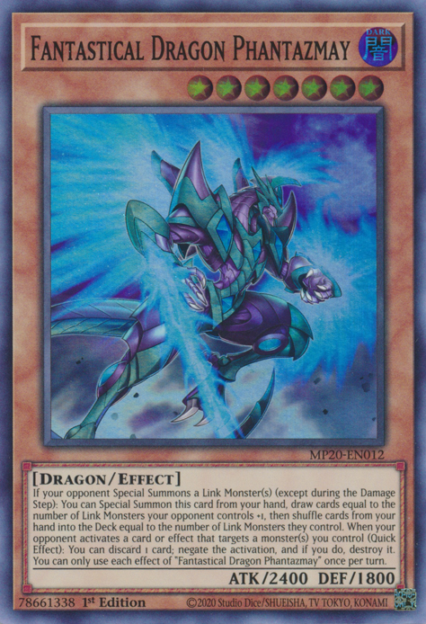 O Fantástico Dragão Phantazmay no Yu-Gi-Oh! TCG/OCG.