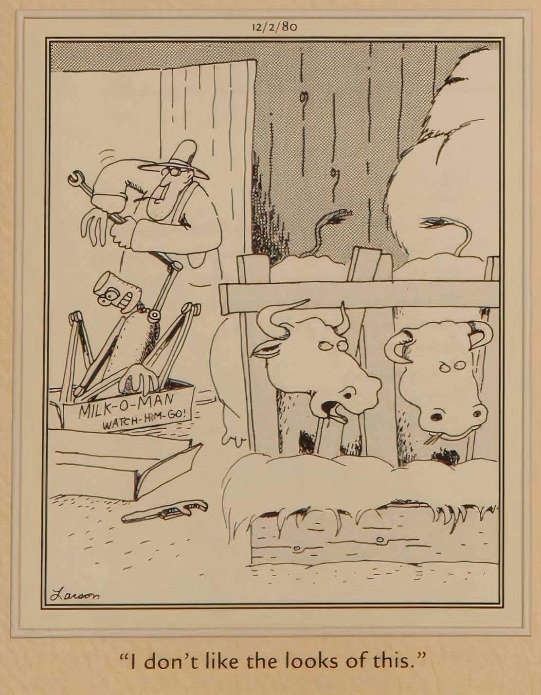 The first cows seen in The Far Side