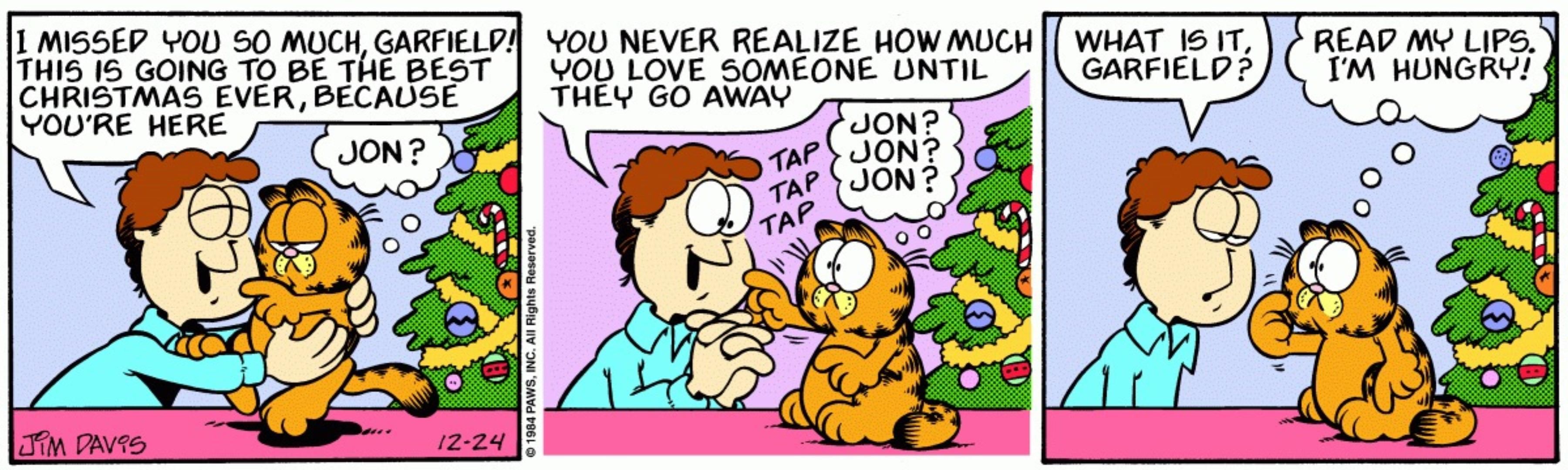 Jon comemora o retorno de Garfield