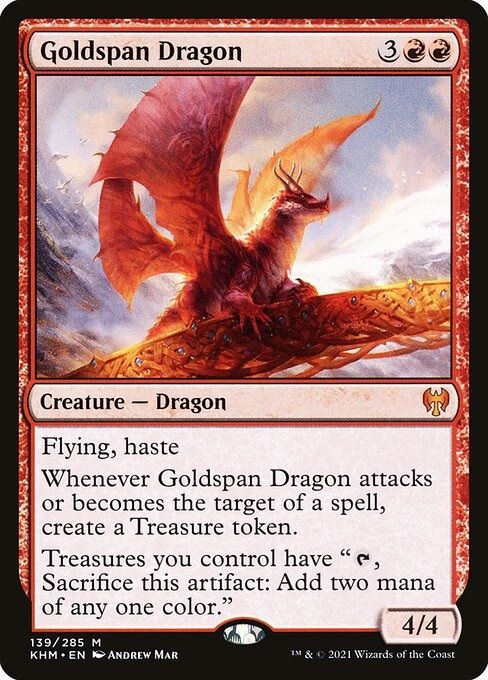 Carta Dragão Goldspan no MTG