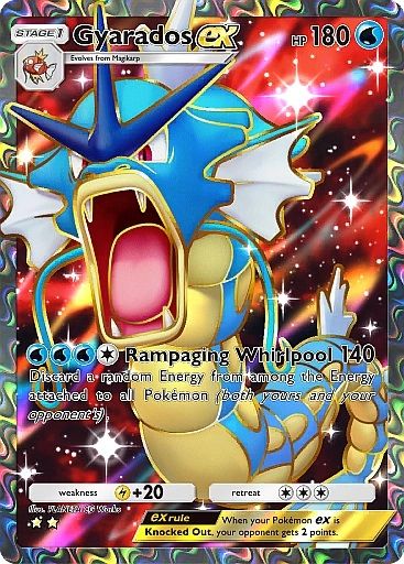 O ex cartão Gyarados da expansão Mythical Island do Pokémon TCG Pocket