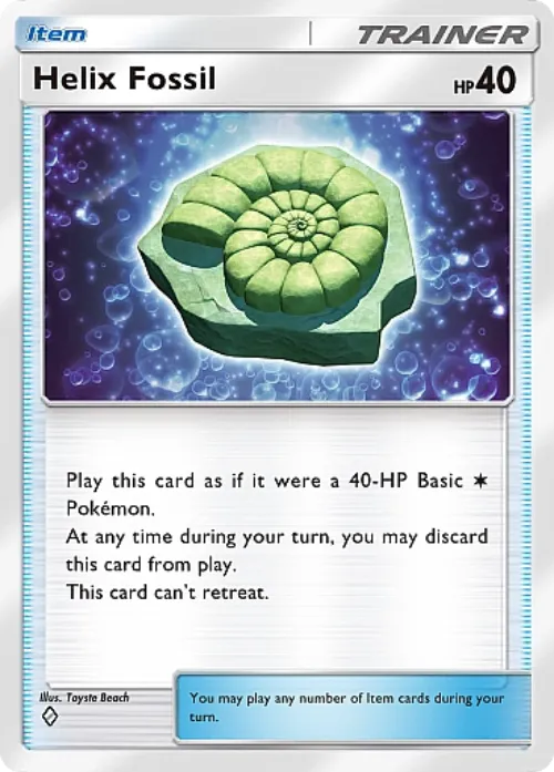 Helix Fossil in Pokemon TCG Pocket