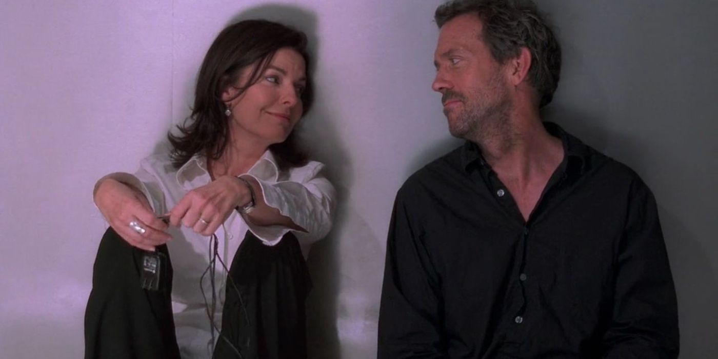 House e Stacey conversam em House MD em "Failure to Communicate".