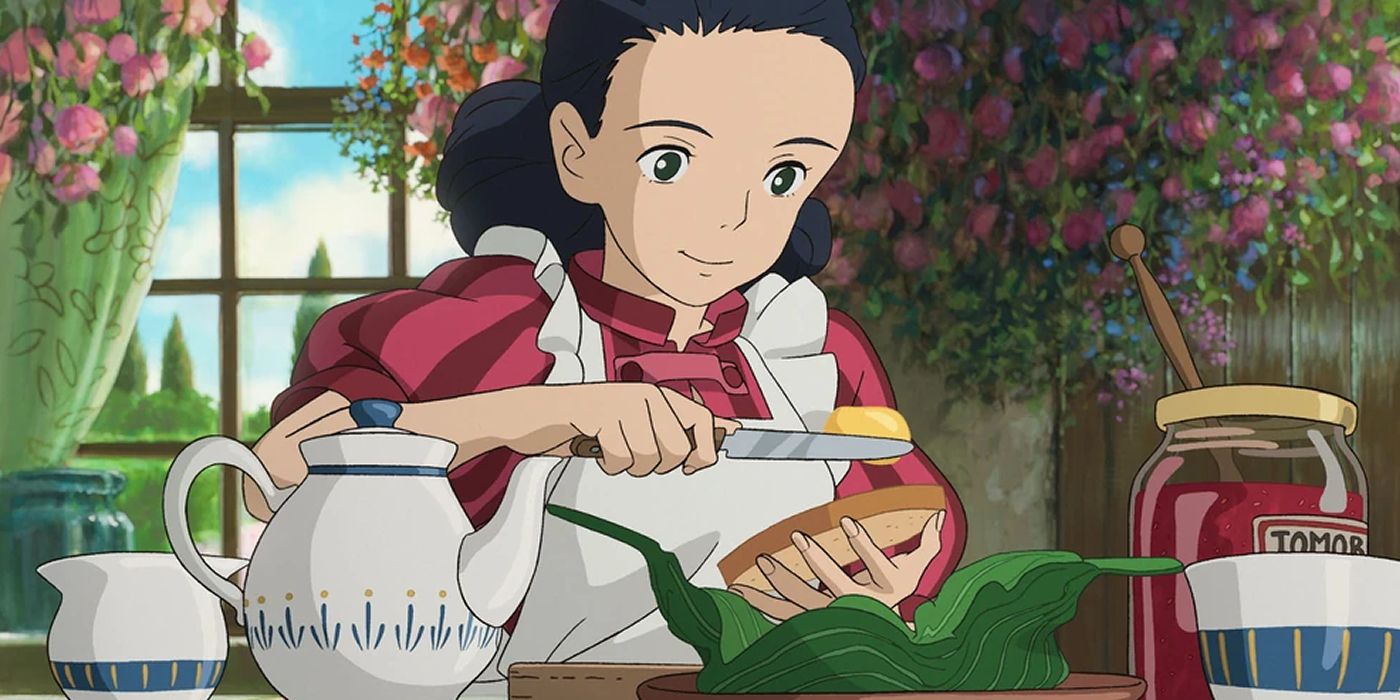 lady himi making food in the boy and the heron