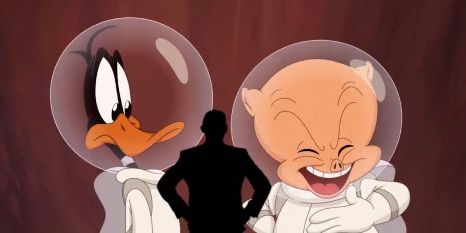 Daffy y Porky en la combinación espacial.