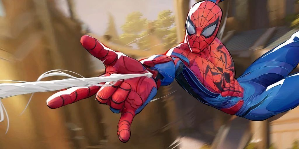 Marvel Rivals Spider-Man se balancea sobre Yggsgard