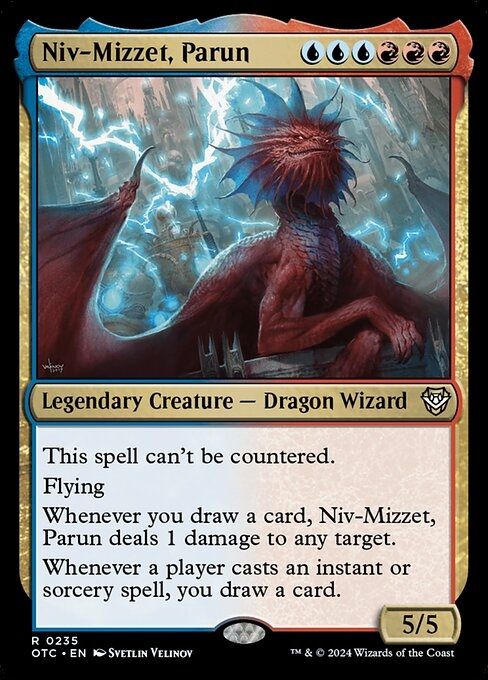 Carta parun Niv-Mizzet em MTG