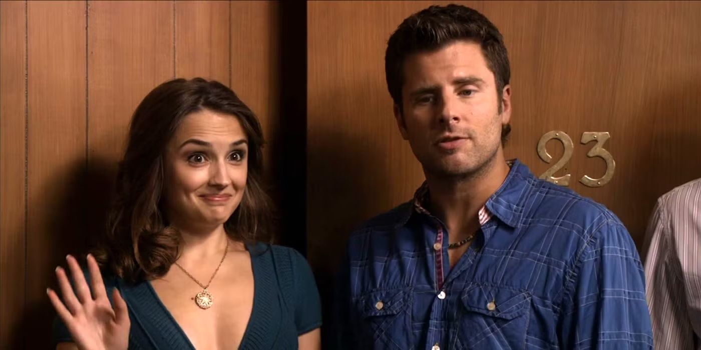 Rachael Leigh Cook como Abigail Lytar y James Roday Rodriguez como Shawn Spencer en Psych