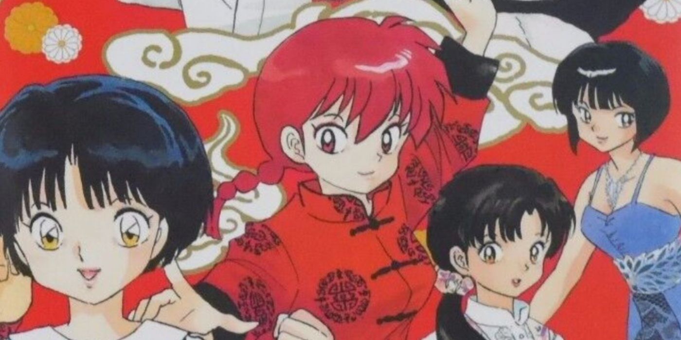 Ranma e seus amigos saindo juntos no mangá Ranma 1/2 de Rumiko Takahashi