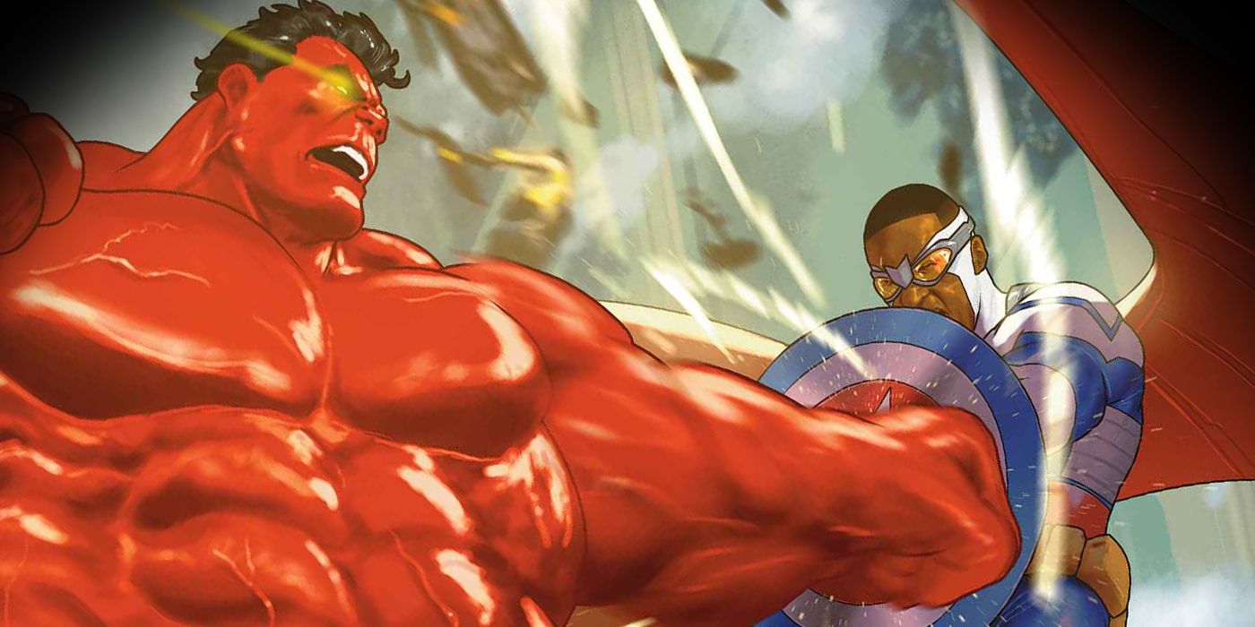 Sam Wilson's Captain America VS Red Hulk: Who Would Win?