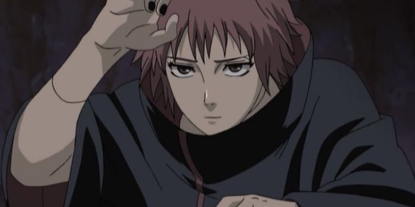 Sasori raises his fingers