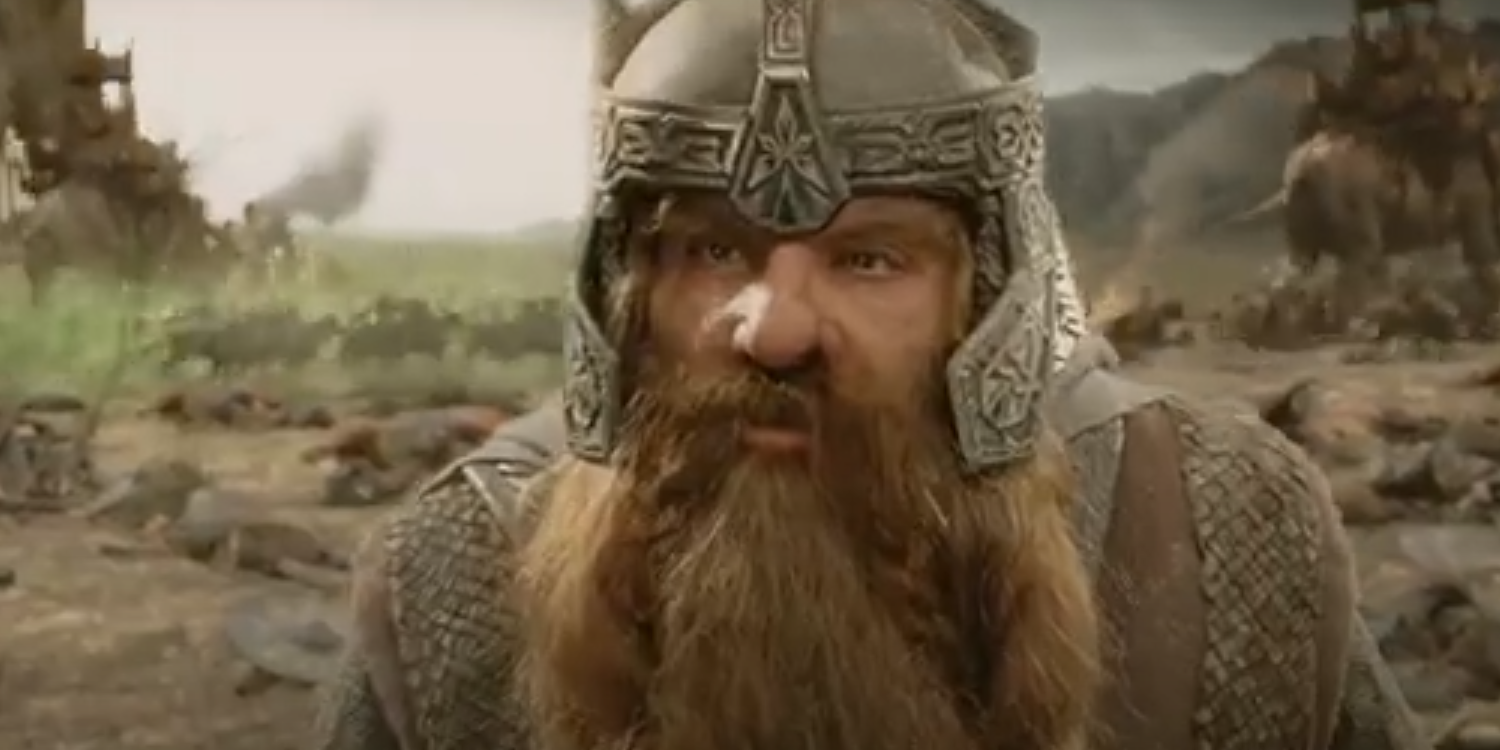 Gimli diz a Legolas que matar o elefante ainda conta apenas como um - Retorno do rei.