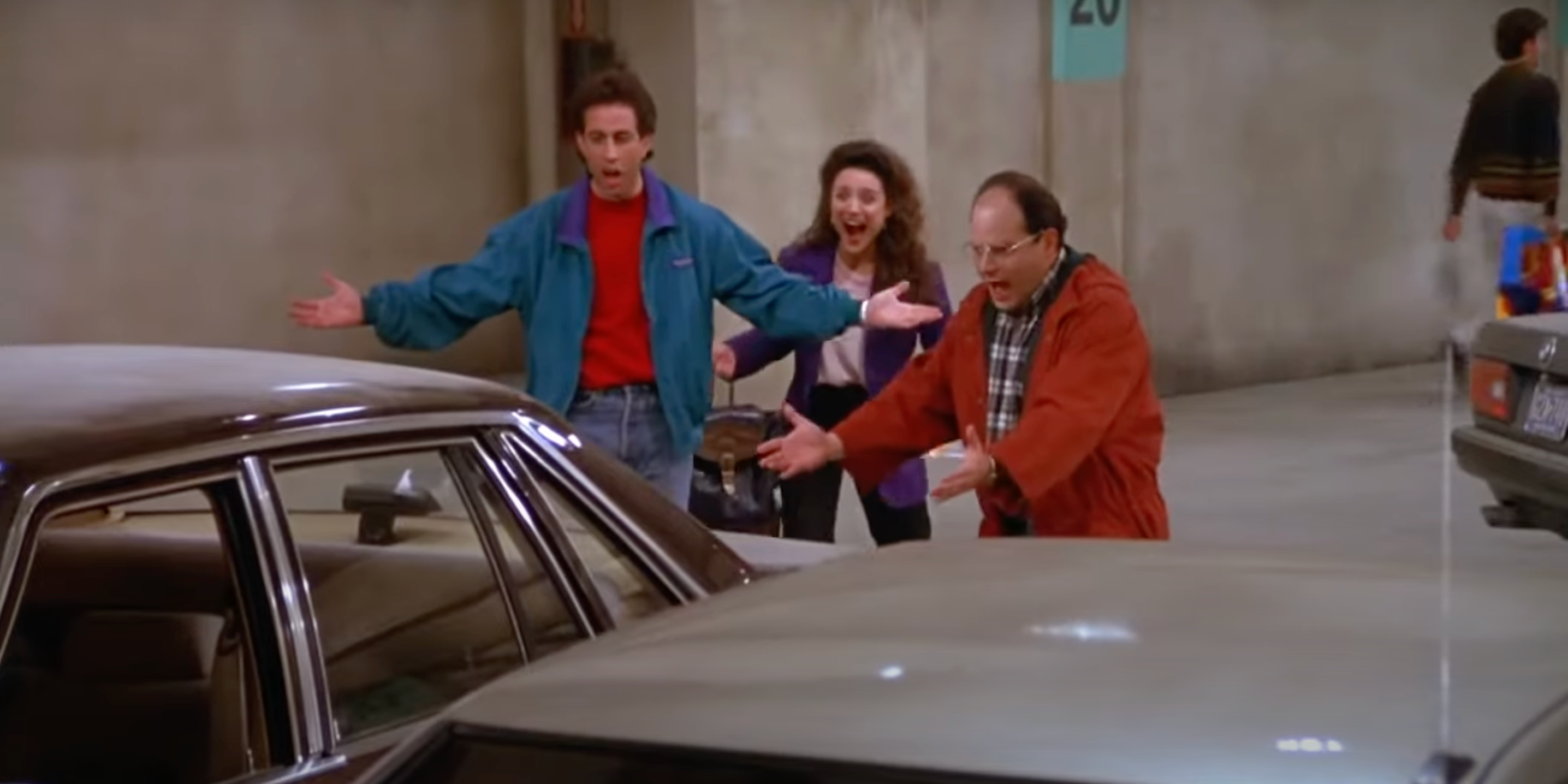 Seinfeld - Jerry, Elaine e George encontram seu carro em "The Parking Garage" 