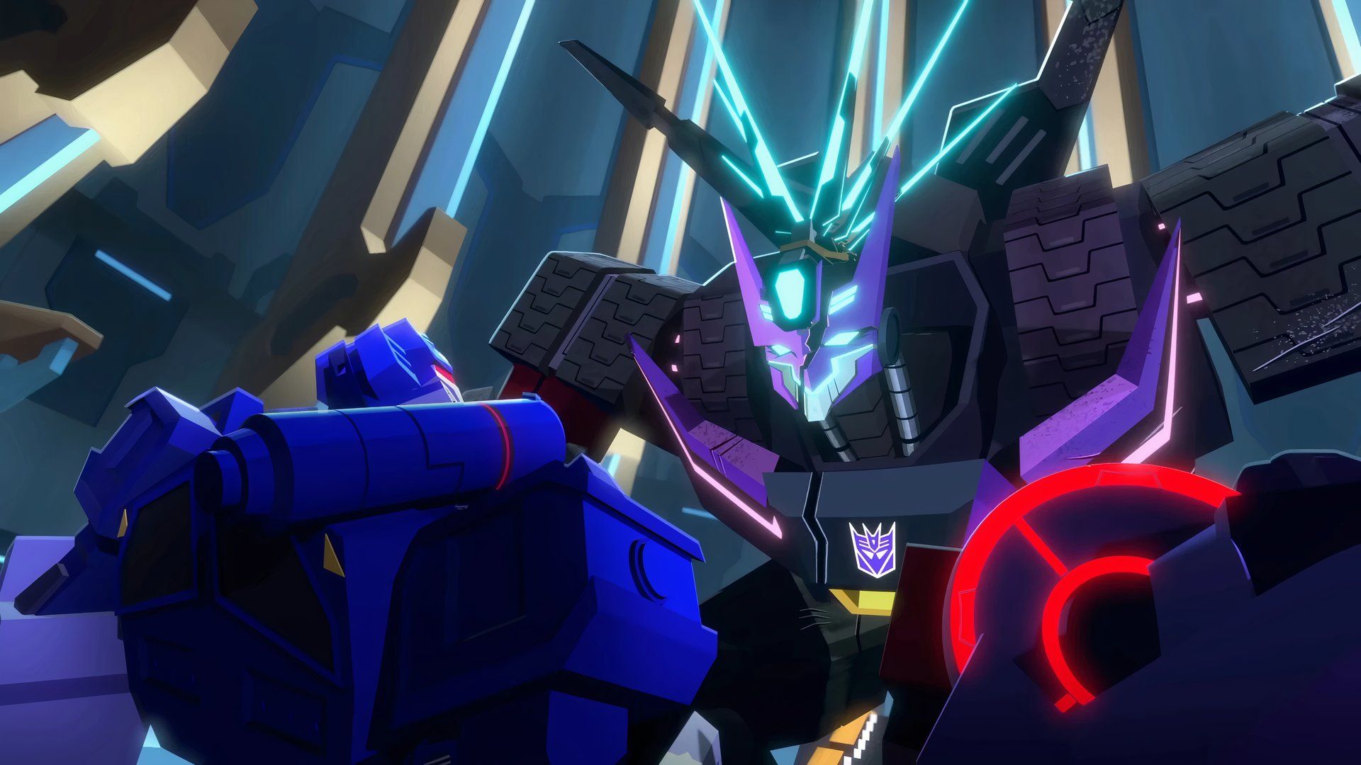 Tarn executing his coup in Transformers: Cyberverse