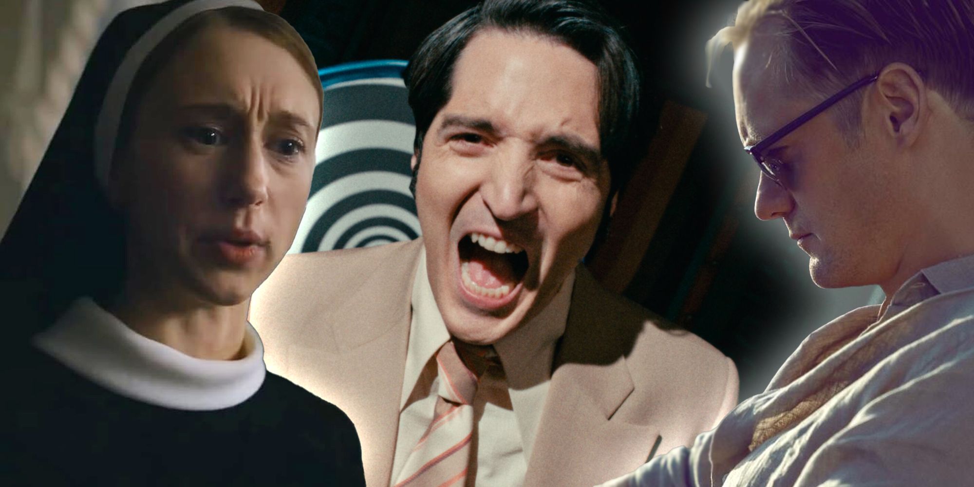 Three -way splay of the nun 2, late at night with the Devil and Infinity swimming pool