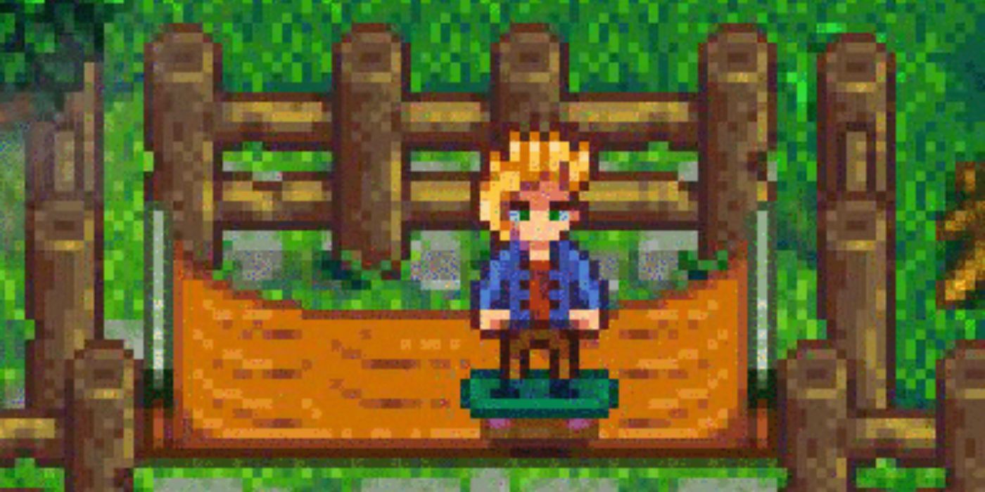 Sam com seu skate no half pipe do lado de fora da casa da fazenda em Stardew Valley.