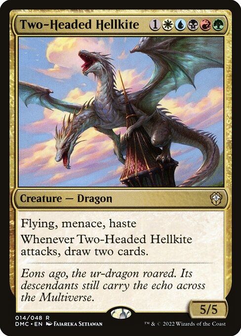 carta hellkite de duas cabeças no MTG